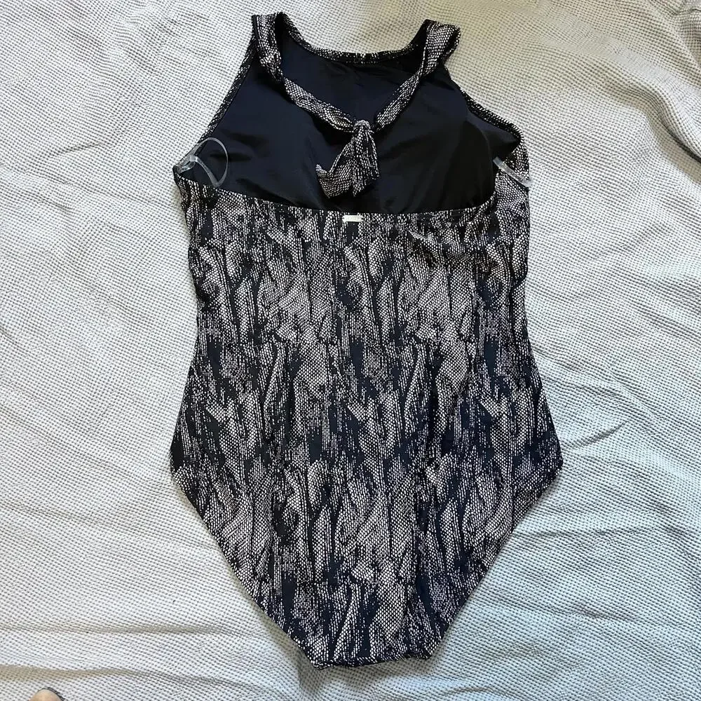 NWT Calvin Klein‎ High neck Halter One-Piece Size 18 - Picture 4 of 8